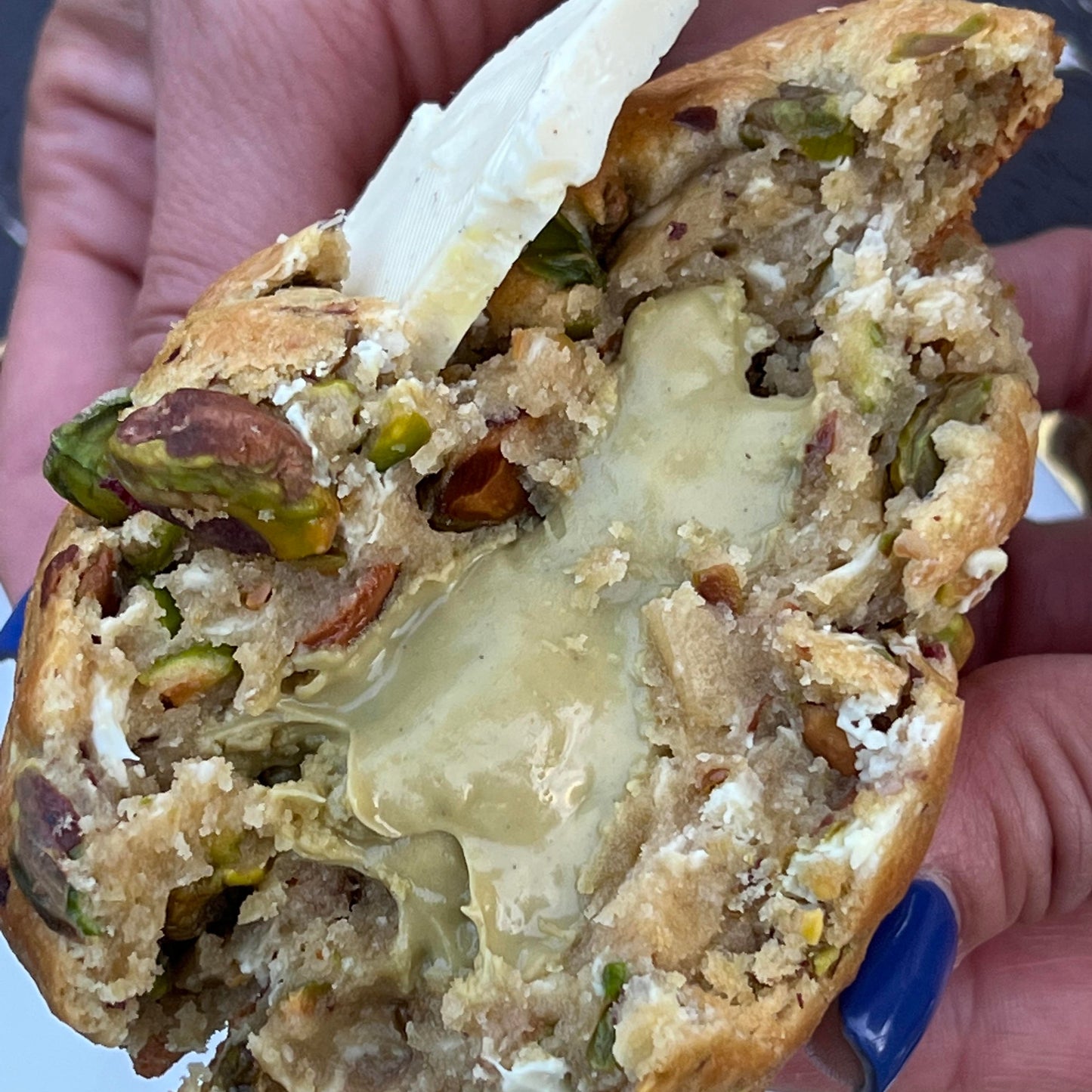 Pistachio chocolate chip cookie